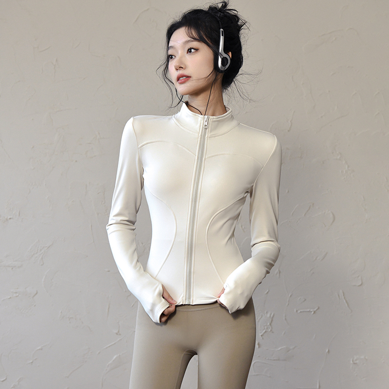Yoga & Fitness With Denise - Long Sleeve Sports Jacket Women Zip