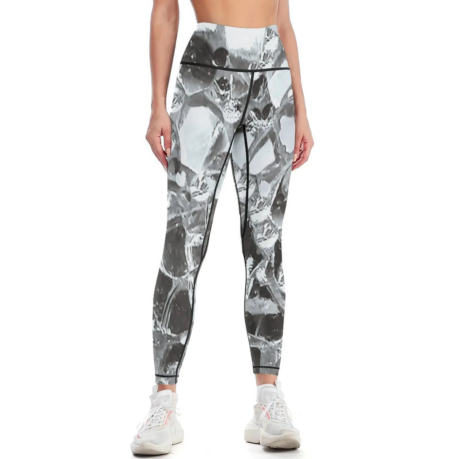 Yoga Fitness Photos - Mirrors and Glass Photo Leggings Women's