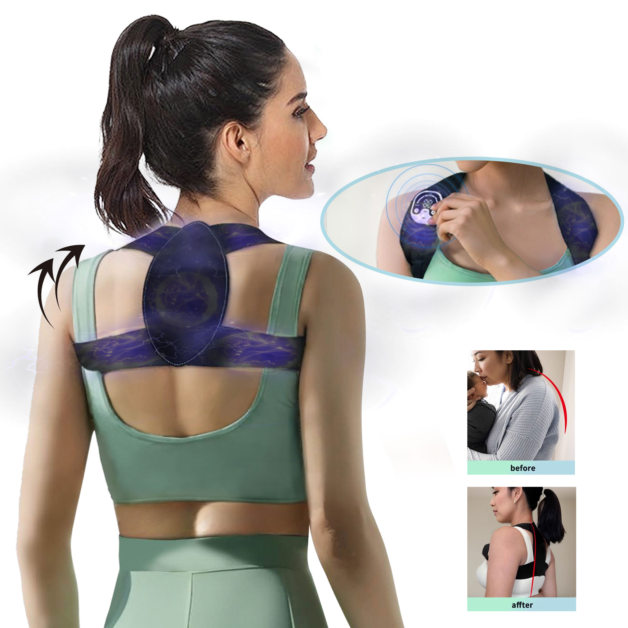 Microcurrent Posture Device Fo - Posture Corrector Back recension och pris