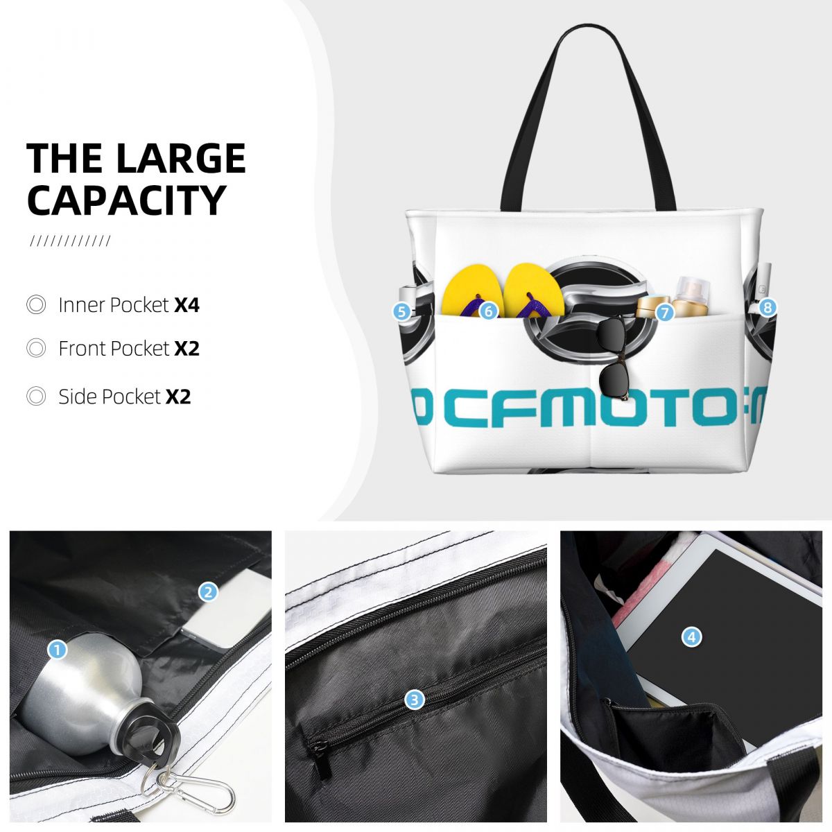 CFMoto Logo Motorcycle Beach T - Yoga Fitness Logo recension och pris