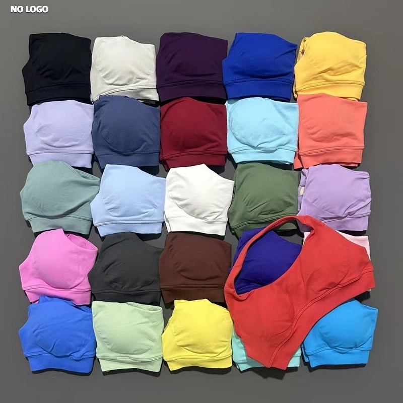 No Logo Sports Bra Women Seaml - Yoga Fitness Logo recension och pris