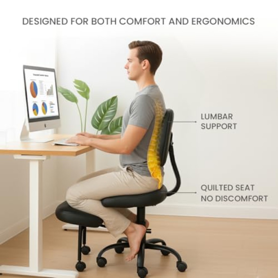 Cross Legged Office Chair Medi - Yoga & Fitness With Denise recension och pris