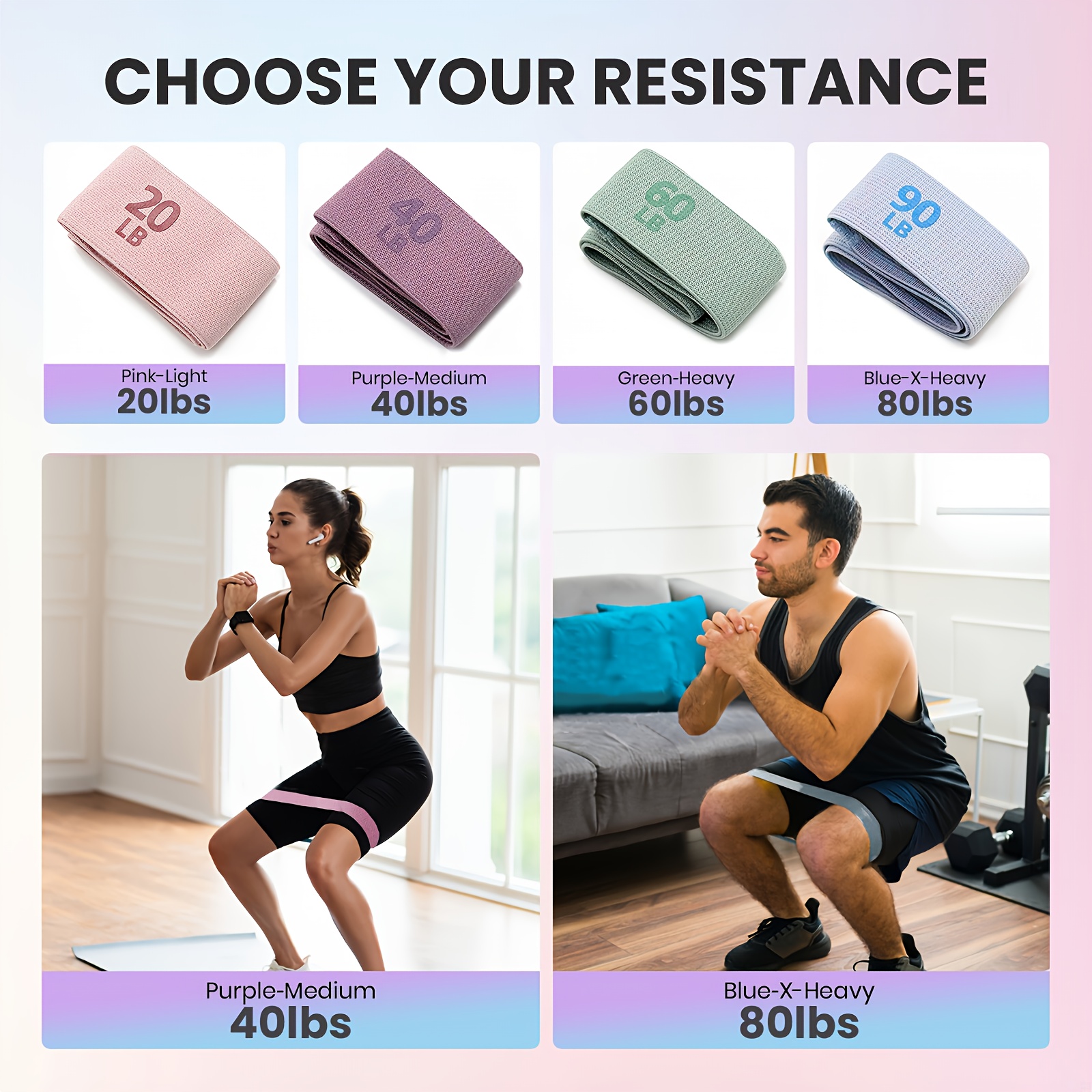 1Pc/4Pcs Fitness Resistance Ba - Yoga Fitness Rooms recension och pris
