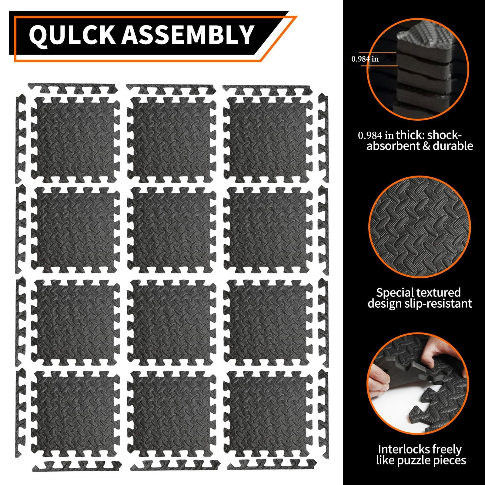 30x30x2.5CM Thickened Yoga Puz - Yoga Fitness Rooms recension och pris