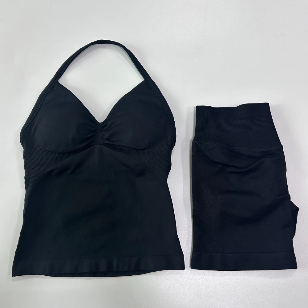 No Logo 2pcs Gym Set Women Bac - Yoga Fitness Logo recension och pris