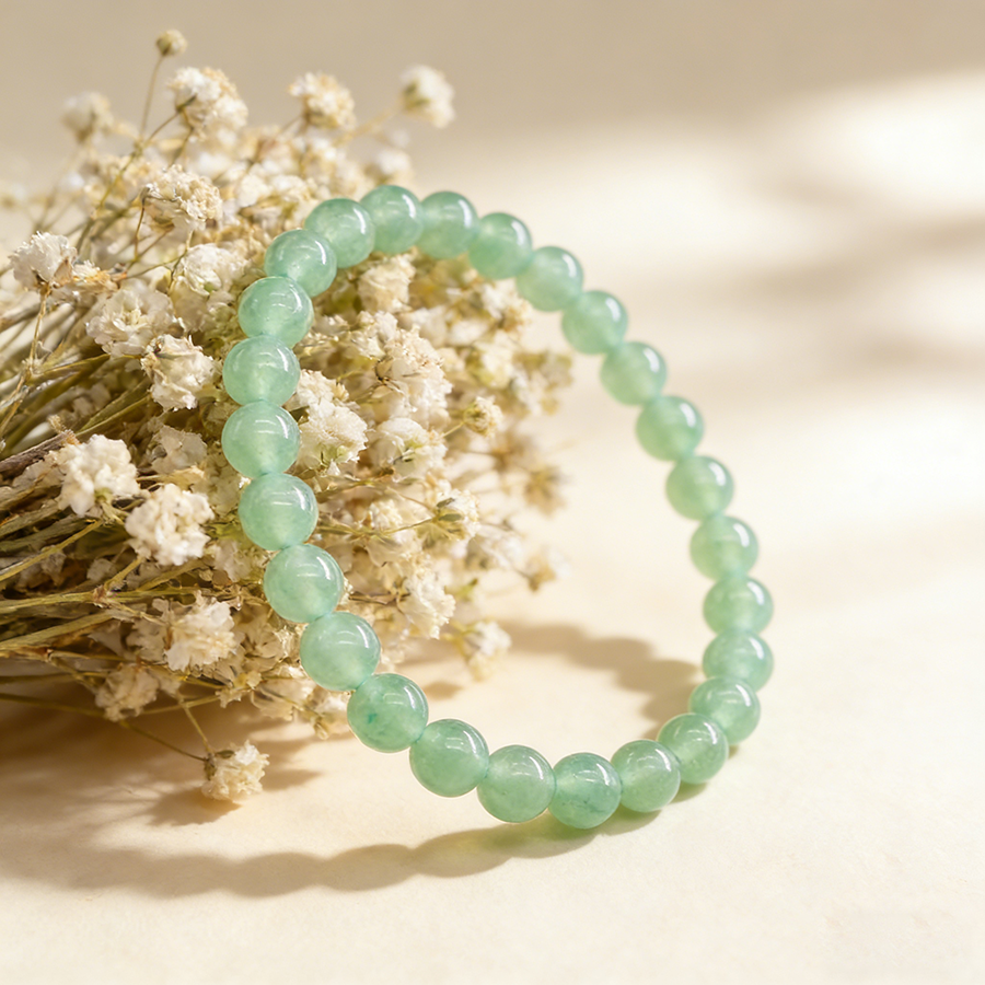 6 8mm Natural Green Aventurine - J-Yoga Fitness recension och pris