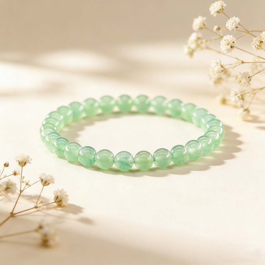 6 8mm Natural Green Aventurine - J-Yoga Fitness recension och pris