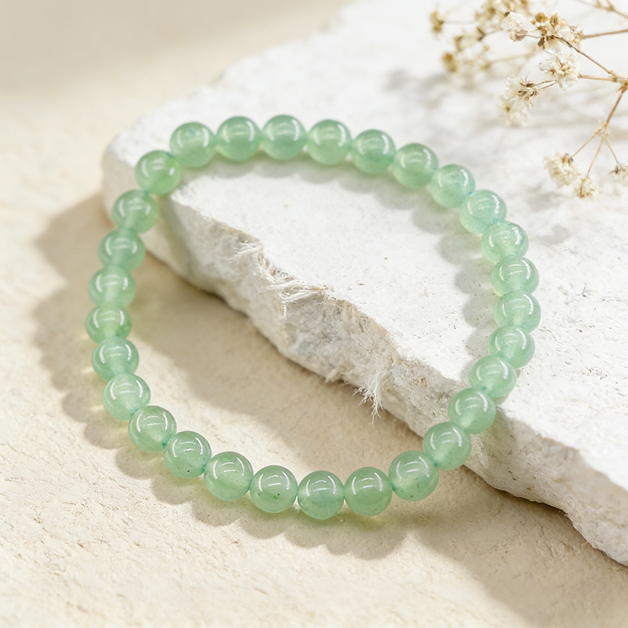 6 8mm Natural Green Aventurine - J-Yoga Fitness recension och pris