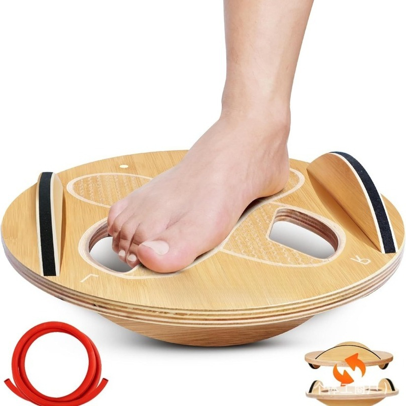 Wooden Fitness Balance Board A - Yoga Fitness Training recension och pris