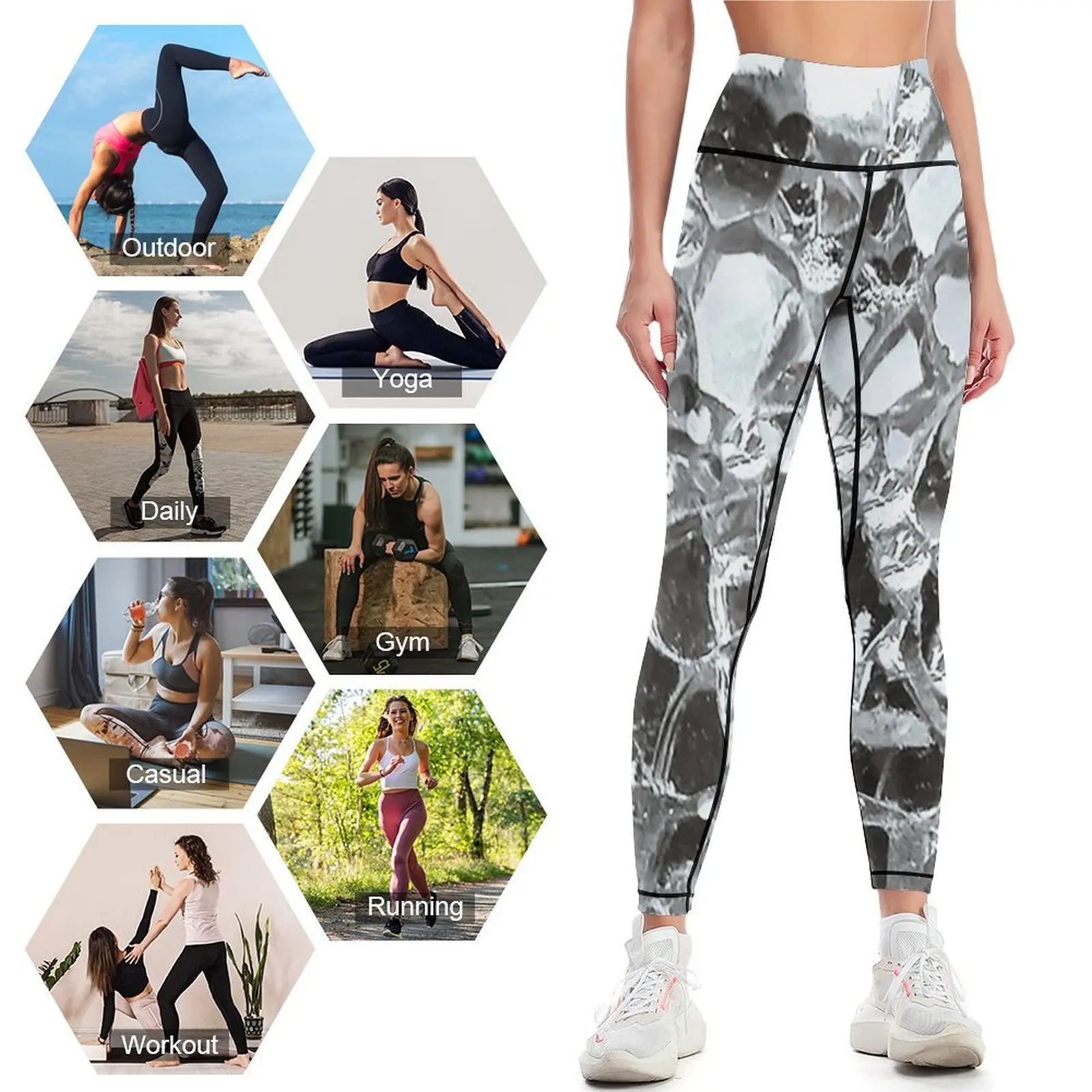 Mirrors and Glass Photo Leggin - Yoga Fitness Photos recension och pris