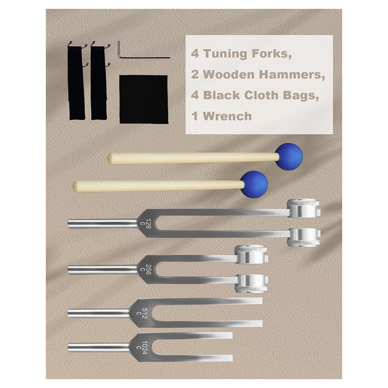 Aluminum Alloy Tuning Fork Set - Yoga & Fitness With Denise recension och pris