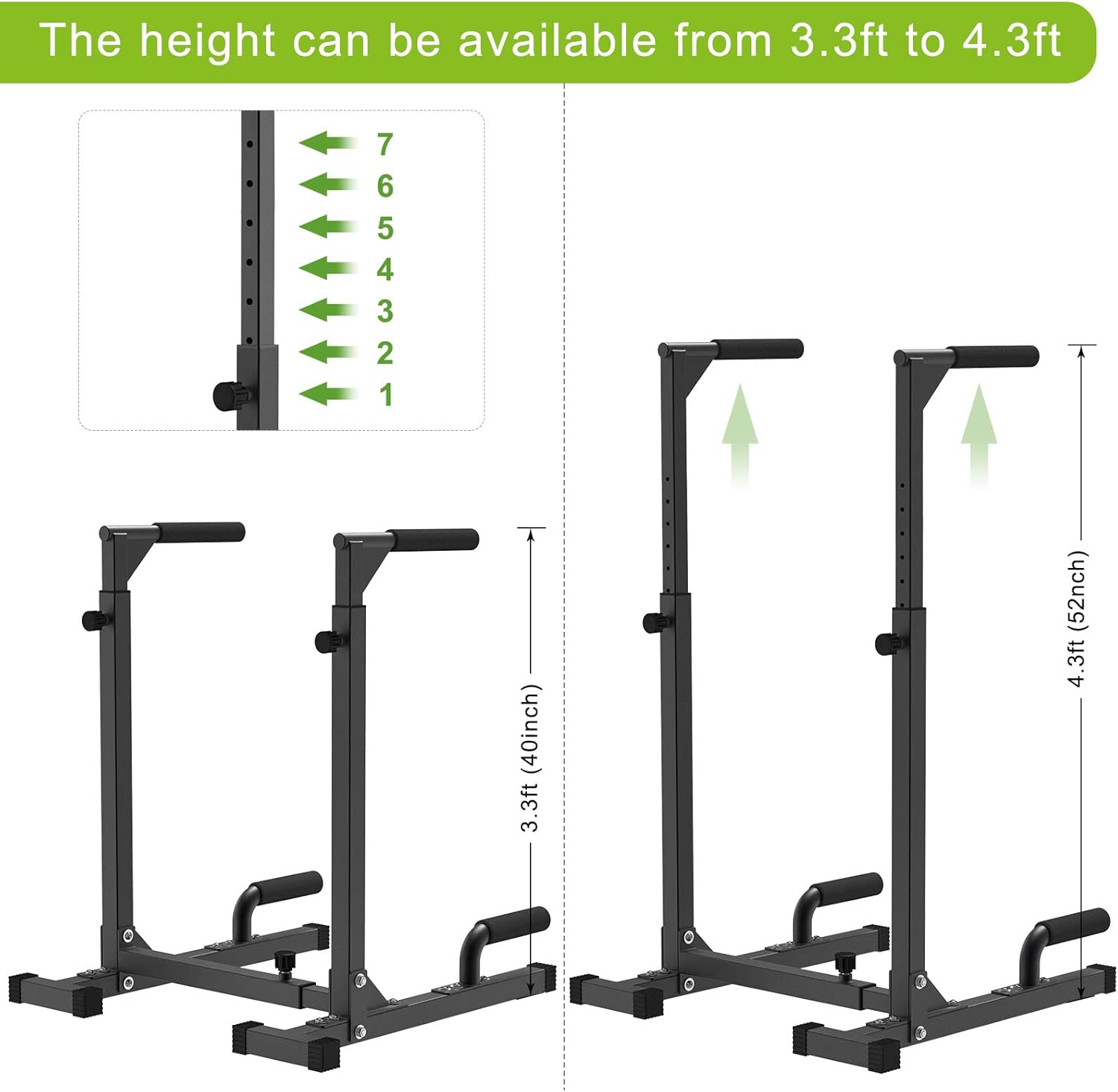 Heavy Duty Steel Multi-Functio - Dip Bar Parallel recension och pris