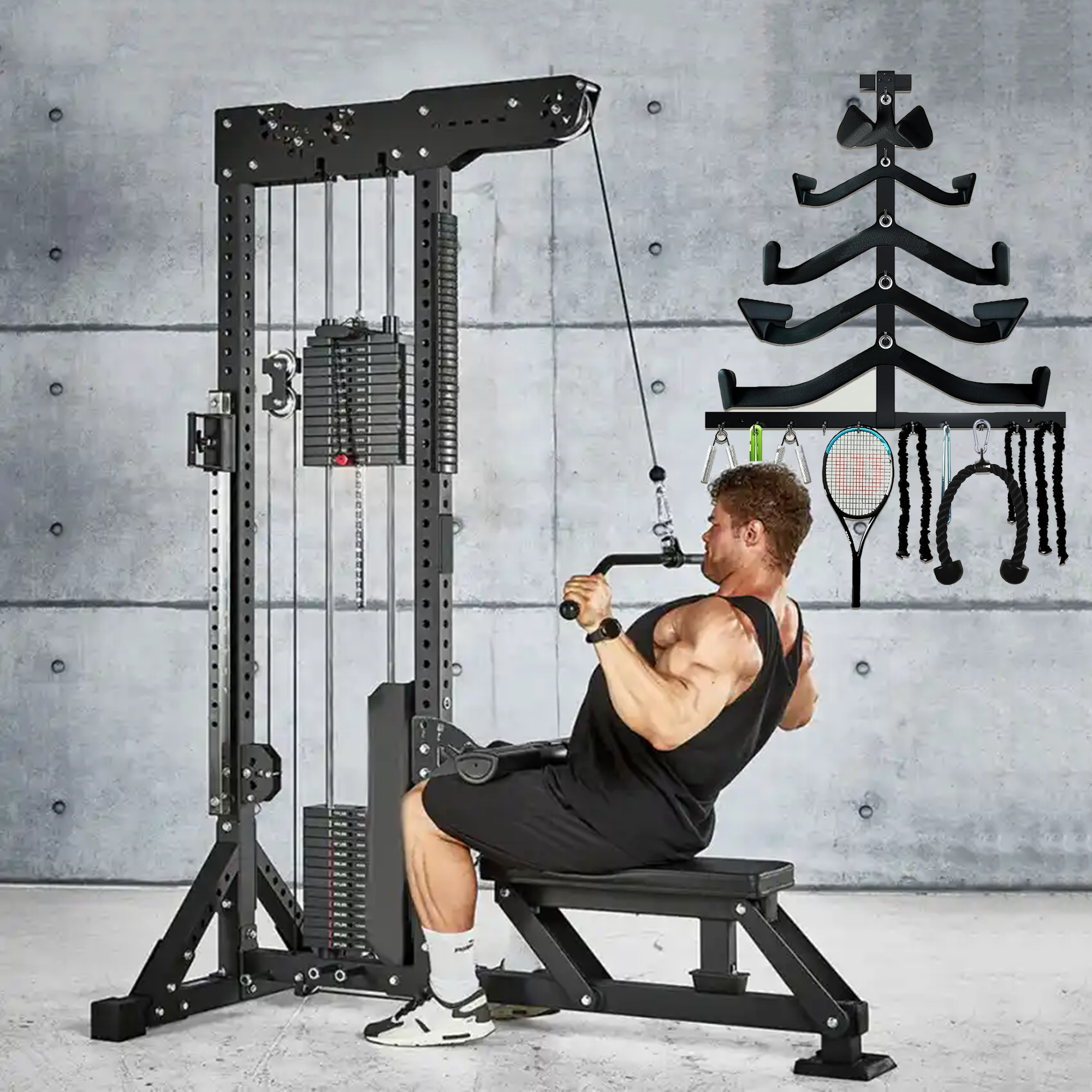 Lat Pull Down Bar Gym Accessor - Lat Pulldown Bar recension och pris