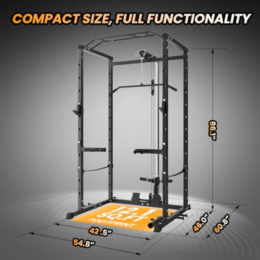 Home Gym Power Cage Heavy-Duty - Lat Pulldown Bar recension och pris