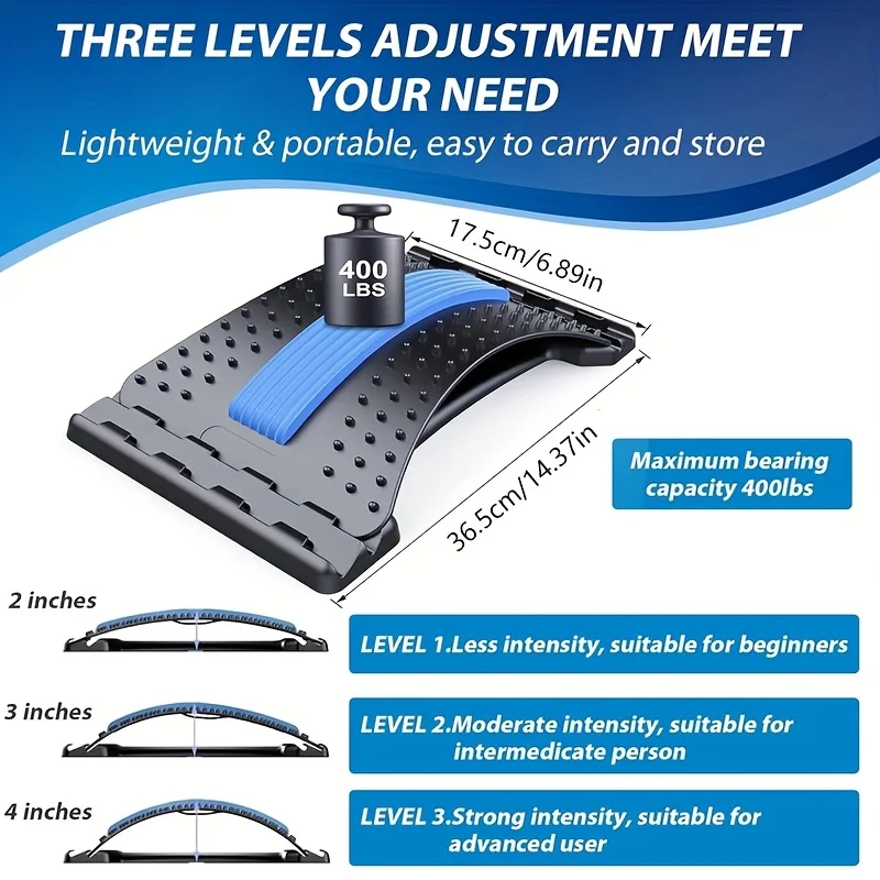 1Set Back Stretcher Lumbar Sup - Posture Corrector Back recension och pris