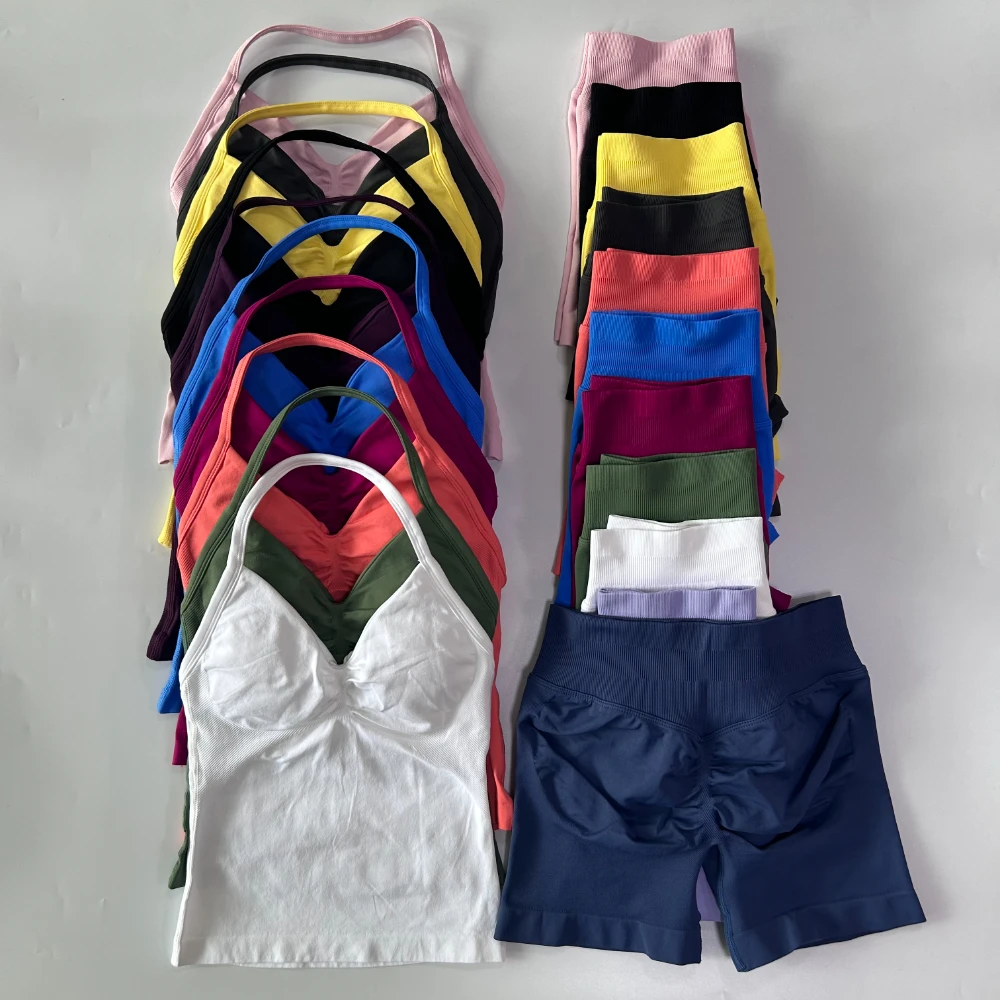 No Logo 2pcs Gym Set Women Bac - Yoga Fitness Logo recension och pris