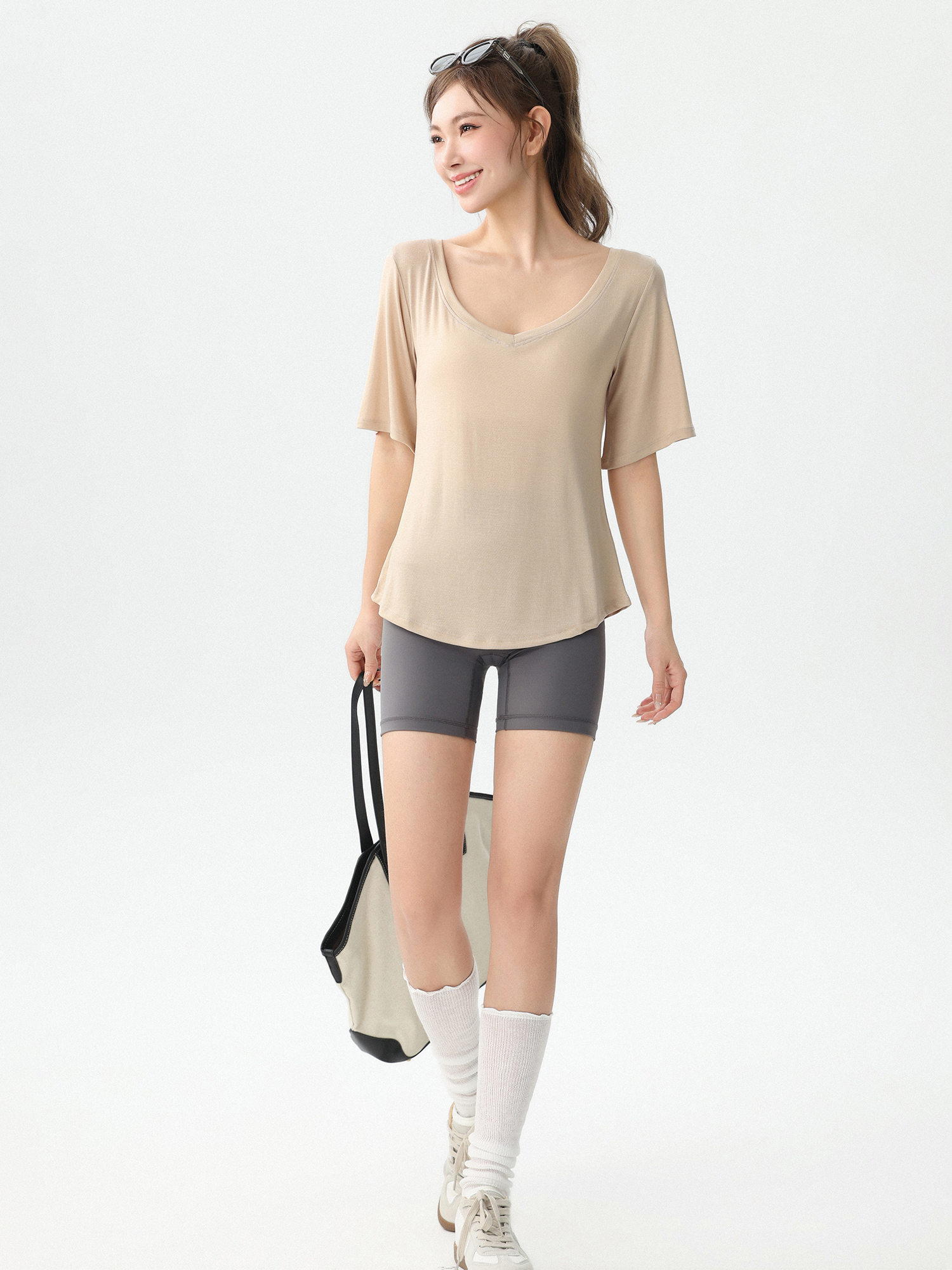 New Loose Women's Yoga Wear V- - Yoga Fitness Training recension och pris